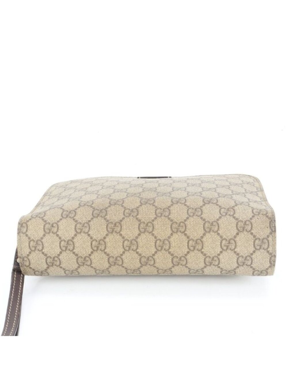 ★SOLD★ Gucci GG Supreme Leather Clutch Pouch Brown Ewe - Picture 5 of 9
